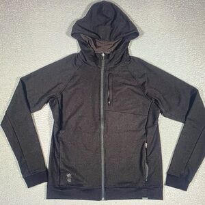 Men's Dark Gray Performance Jacket with Hood